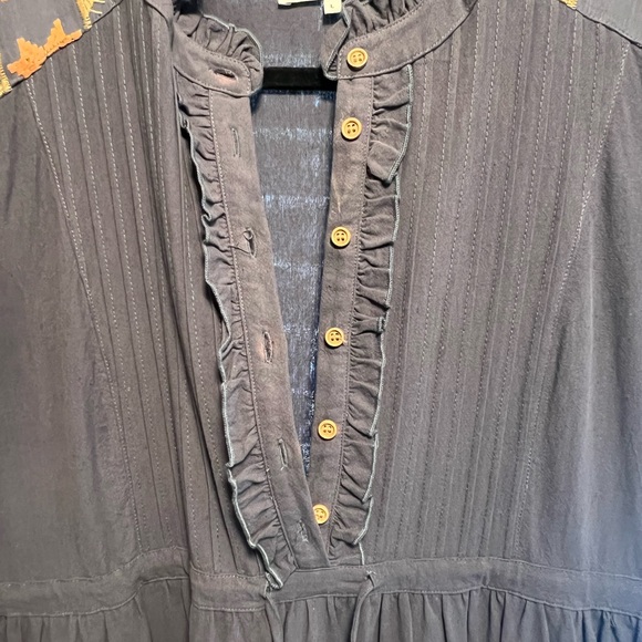 Ivy City Embroidered Navy Dress - Picture 7 of 10